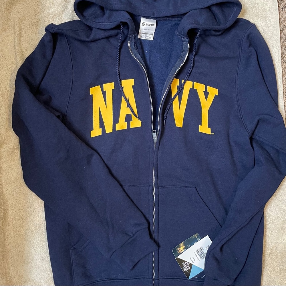 ❌SOLD❌ Navy/Yellow US Navy Soffe Hoodie